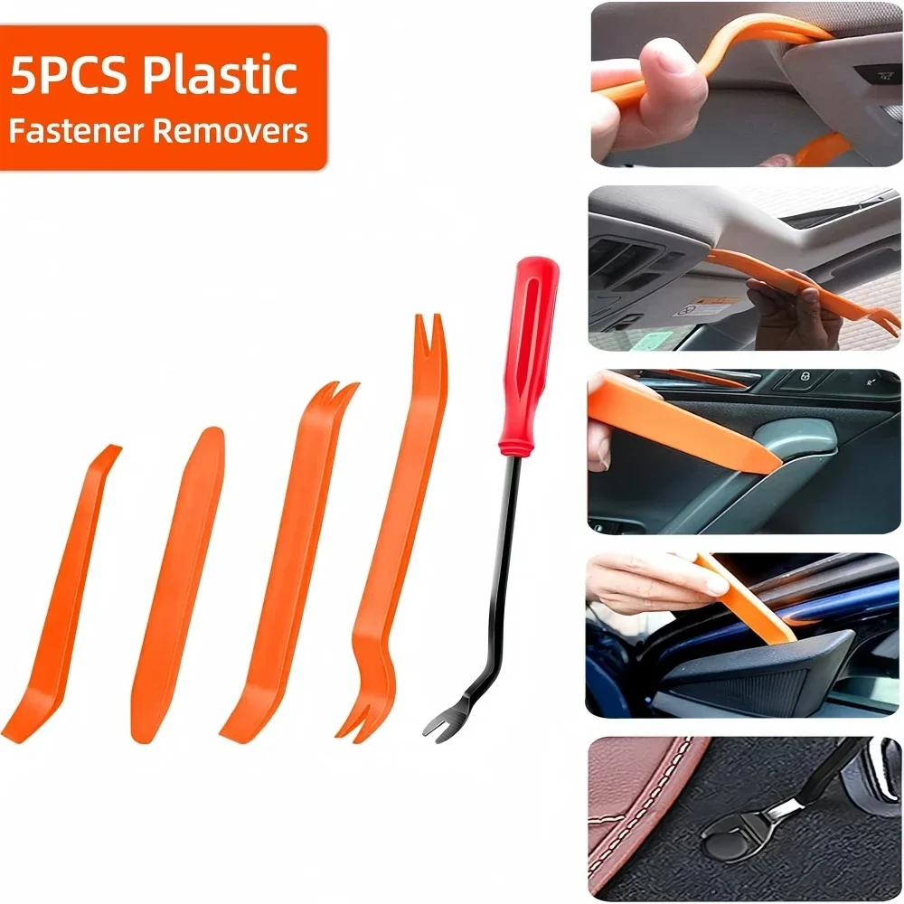 Auto Door Clip Panel Trim Removal Tool Kit Universal Used for BMW/Toyota/Hyundai/Benz/Tesla | Multi-Purpose Vehicle Trim Tools Auto Door Clip Panel Trim Removal Tool Kit Universal Used for BMW/Toyota/Hyundai/Benz/Tesla | Multi-Purpose Vehicle Trim Tools