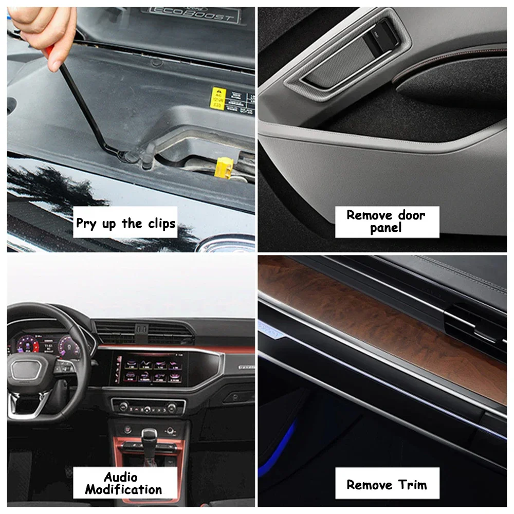 Auto Door Clip Panel Trim Removal Tool Kit Universal Used for BMW/Toyota/Hyundai/Benz/Tesla | Multi-Purpose Vehicle Trim Tools Auto Door Clip Panel Trim Removal Tool Kit Universal Used for BMW/Toyota/Hyundai/Benz/Tesla | Multi-Purpose Vehicle Trim Tools