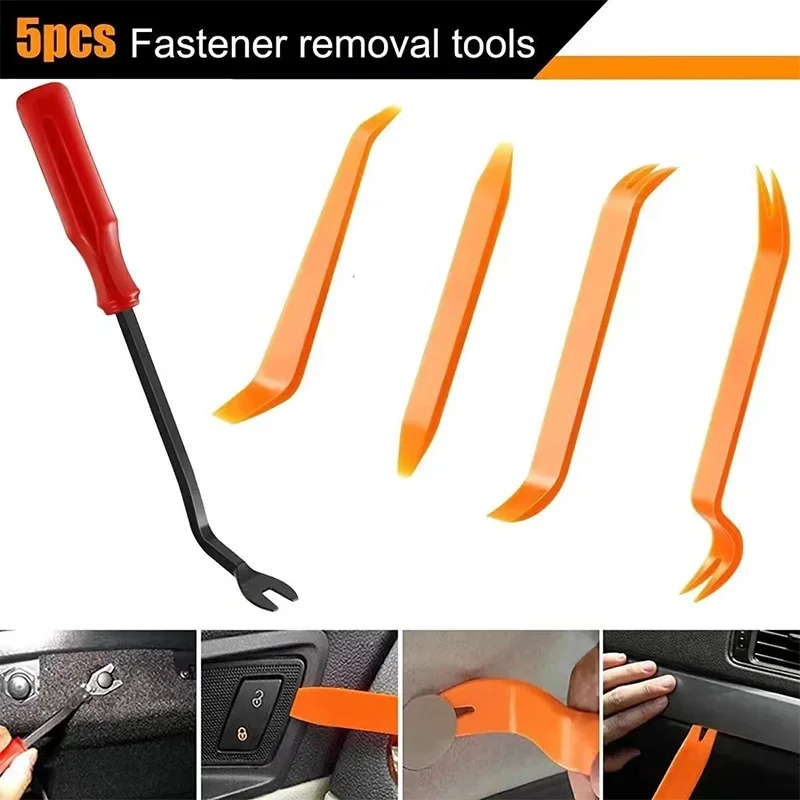 Auto Door Clip Panel Trim Removal Tool Kit Universal Used for BMW/Toyota/Hyundai/Benz/Tesla | Multi-Purpose Vehicle Trim Tools Auto Door Clip Panel Trim Removal Tool Kit Universal Used for BMW/Toyota/Hyundai/Benz/Tesla | Multi-Purpose Vehicle Trim Tools