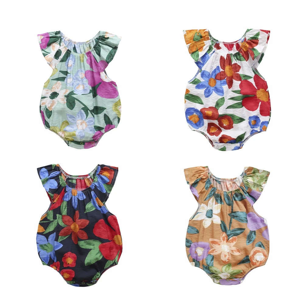 Flowers Baby Romper