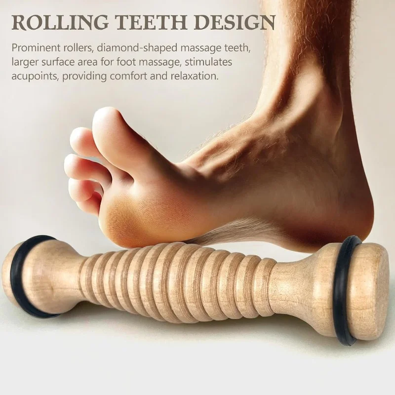 1pc wooden foot massage roller 1pc wooden foot massage roller