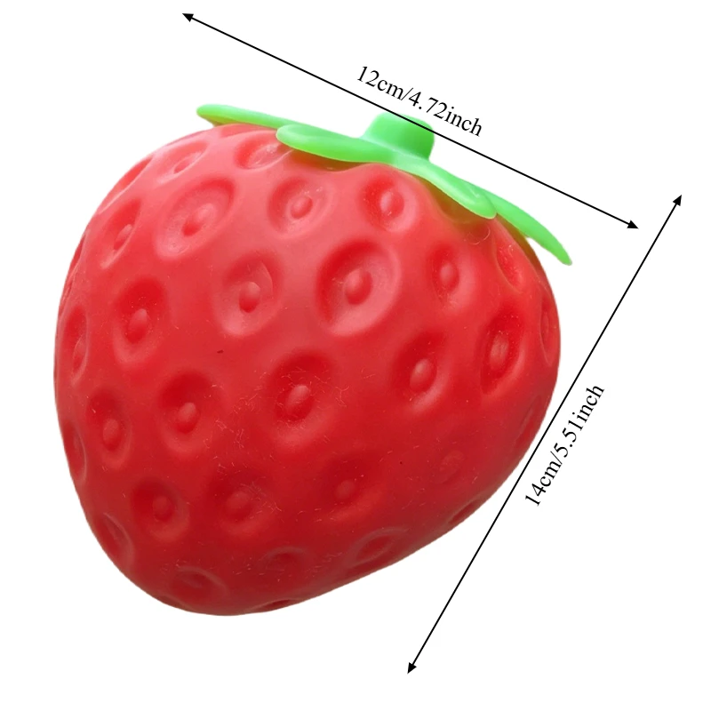 Jumbo Strawberry Squishy Slow Rising Fidget - Image 6