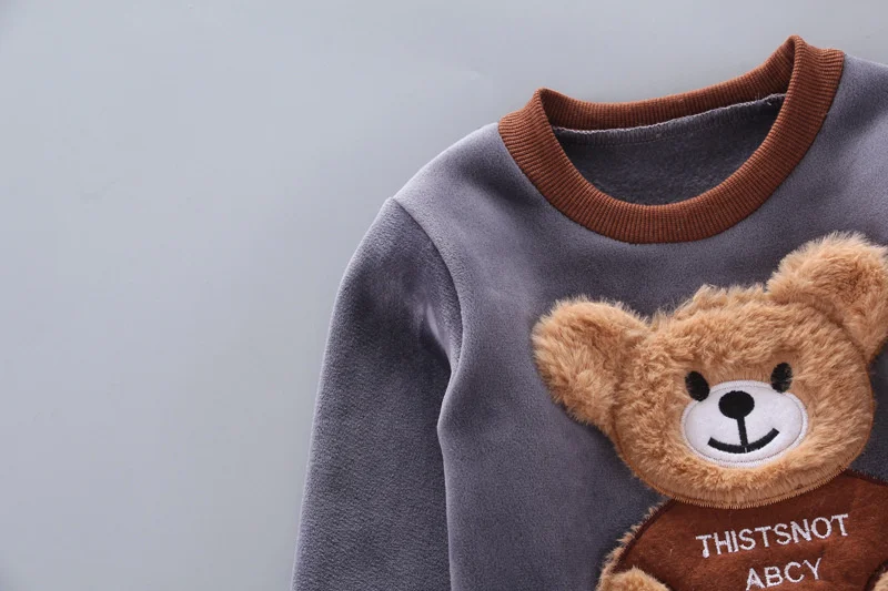 Baby Bear Thick Warm Hooded 3 Piece Outfits 0-4 Years Baby Bear Thick Warm Hooded 3 Piece Outfits 0-4 Years