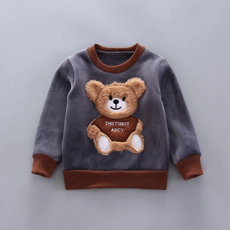 Baby Bear Thick Warm Hooded 3 Piece Outfits 0-4 Years Baby Bear Thick Warm Hooded 3 Piece Outfits 0-4 Years