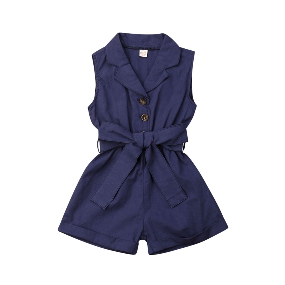 Girls Sleeveless Bow-tie Waist Outfits Girls Sleeveless Bow-tie Waist Outfits