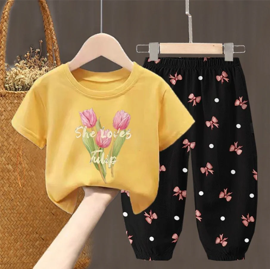 Summer Sets Girls Cute Fashion 2PCS Baby Girl Set Summer Sets Girls Cute Fashion 2PCS Baby Girl Set