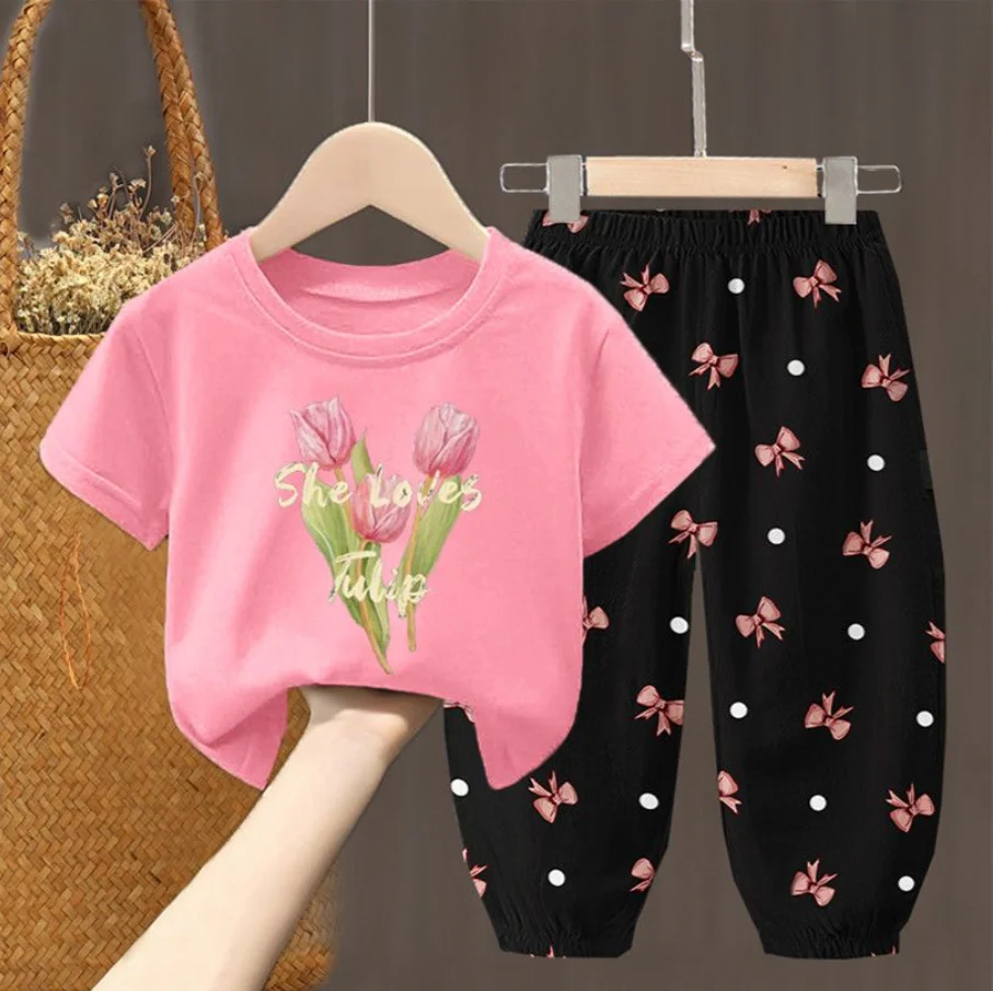 Summer Sets Girls Cute Fashion 2PCS Baby Girl Set Summer Sets Girls Cute Fashion 2PCS Baby Girl Set