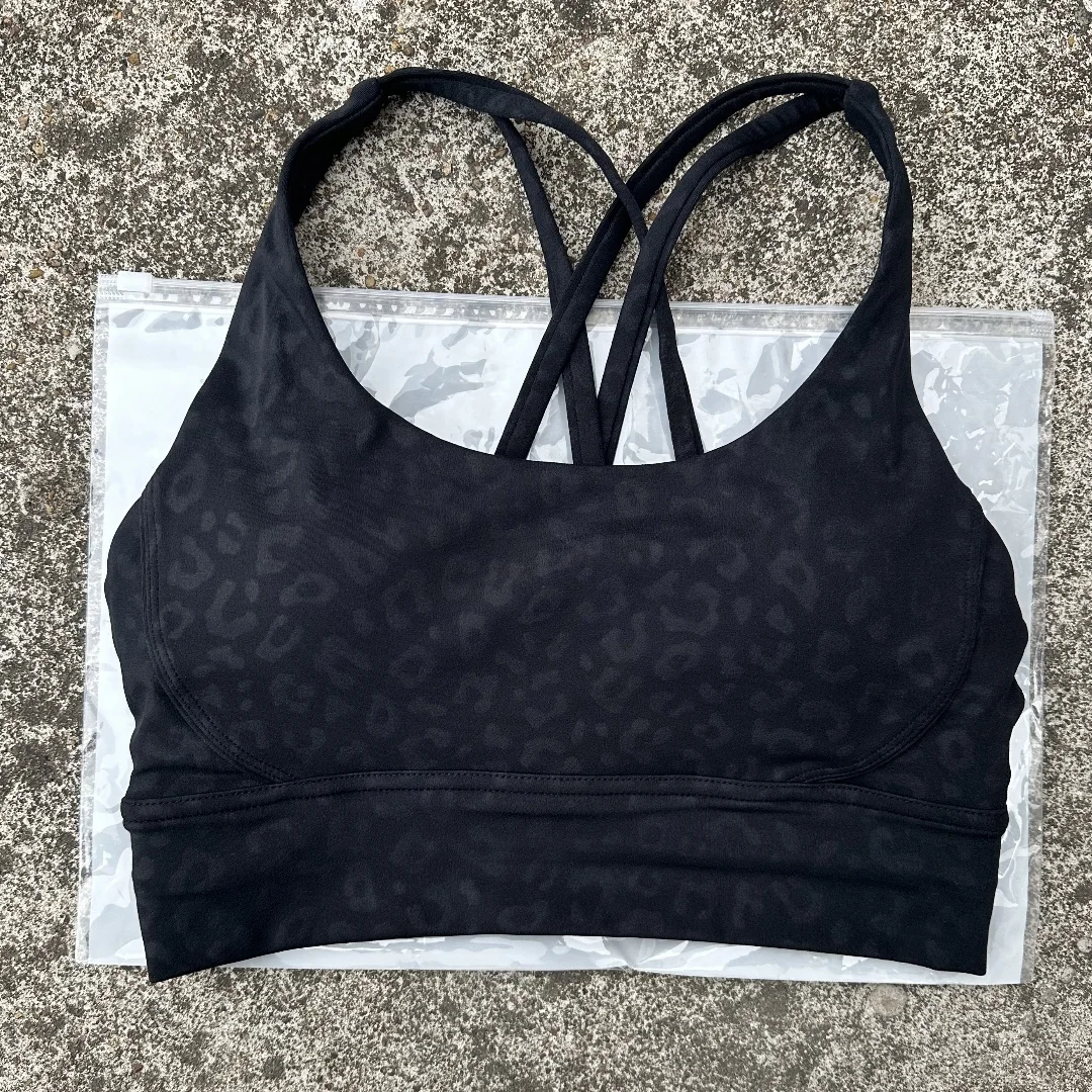 Solid Color Women Cross Back Fitness Underwear Soft Fitness Sport Bra Top Gym Yoga Athletic Workout With Chest Pad Comprehensive