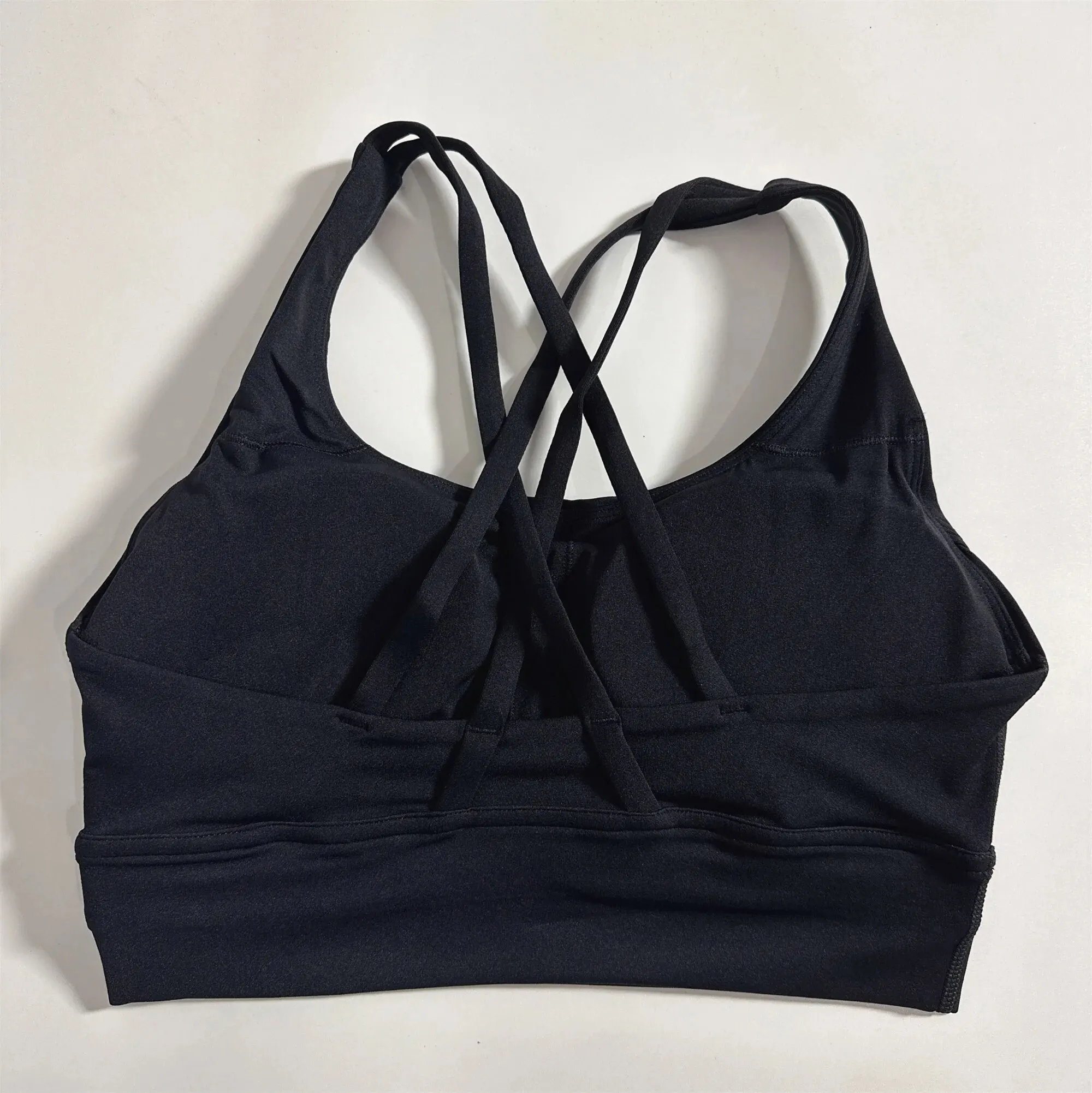 black sports bra