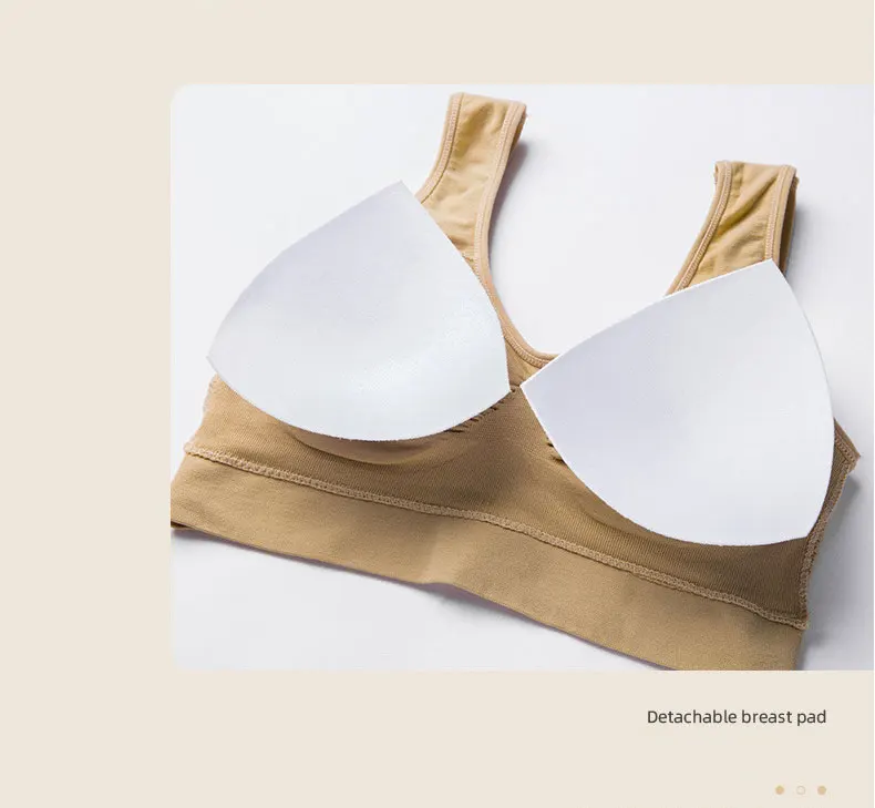 Sport Bra Top Breathable Brassieres Removable pad Sports bras Woman Running Gym Clothing Wireless Underwear For Women Yoga Bra