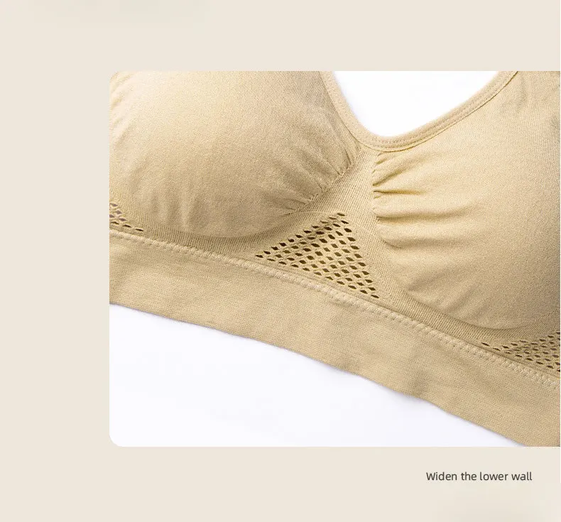 Sport Bra Top Breathable Brassieres Removable pad Sports bras Woman Running Gym Clothing Wireless Underwear For Women Yoga Bra