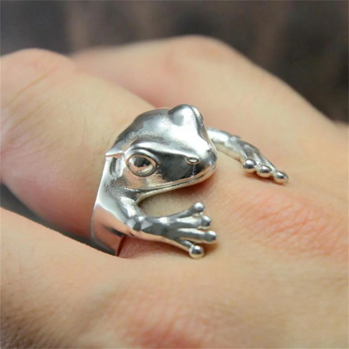 Silver Retro Animal Rings Artistic Design Silver Retro Animal Rings Artistic Design
