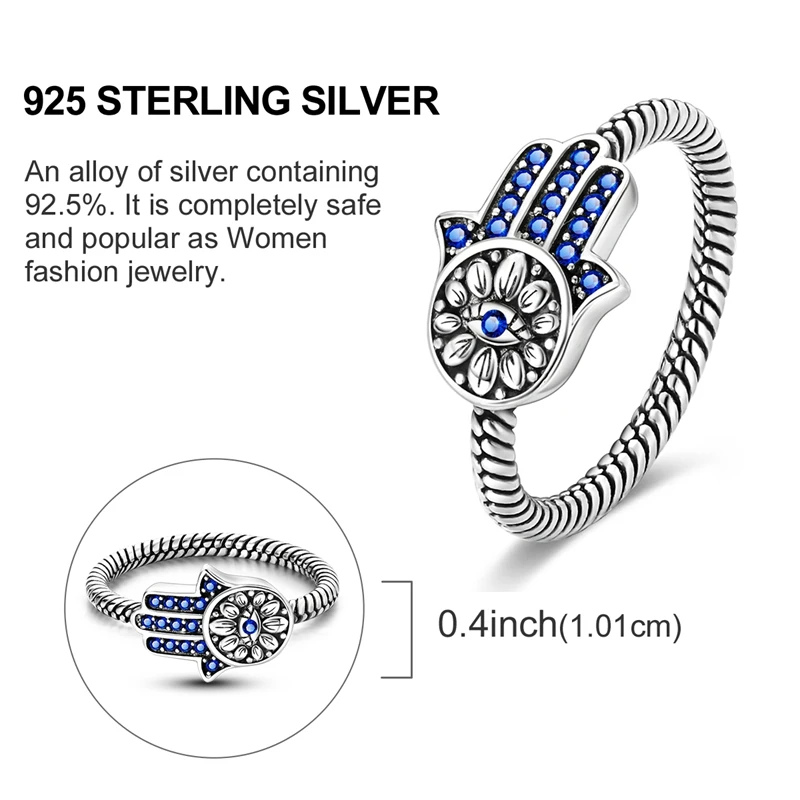 Women's 925 Sterling Silver Finger Rings