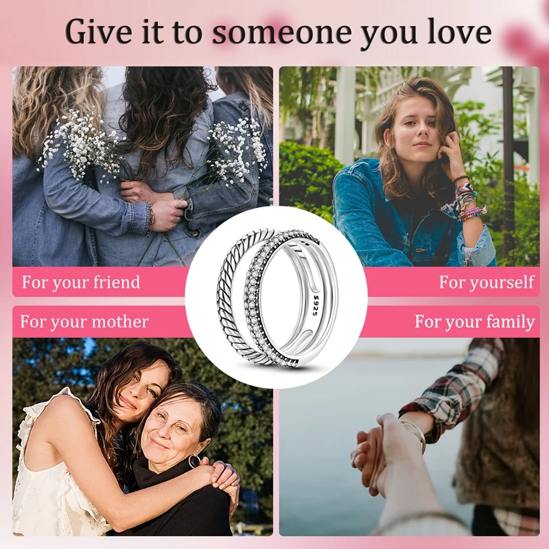Women's 925 Sterling Silver Finger Rings