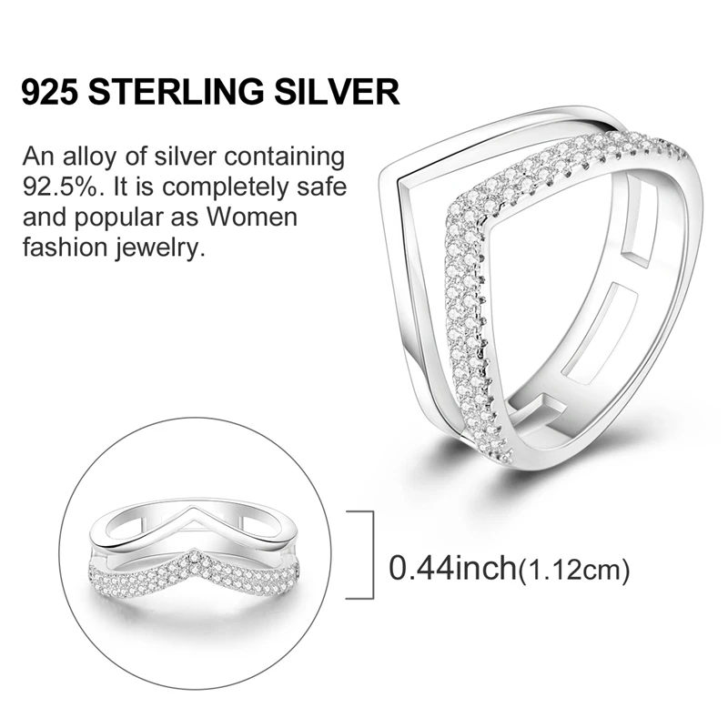 Women's 925 Sterling Silver Finger Rings