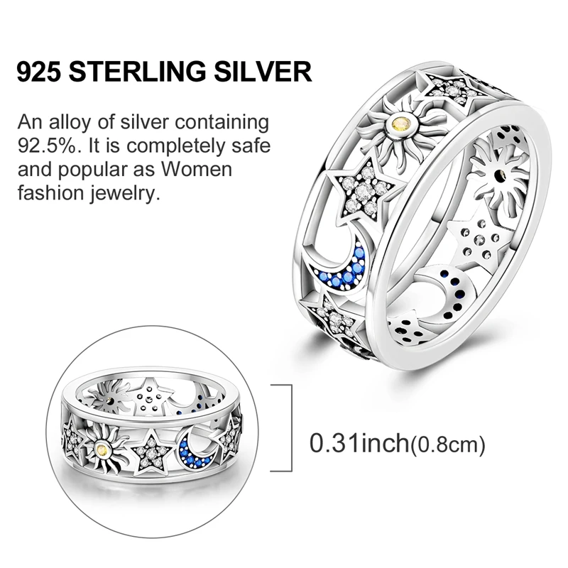 Women's 925 Sterling Silver Finger Rings