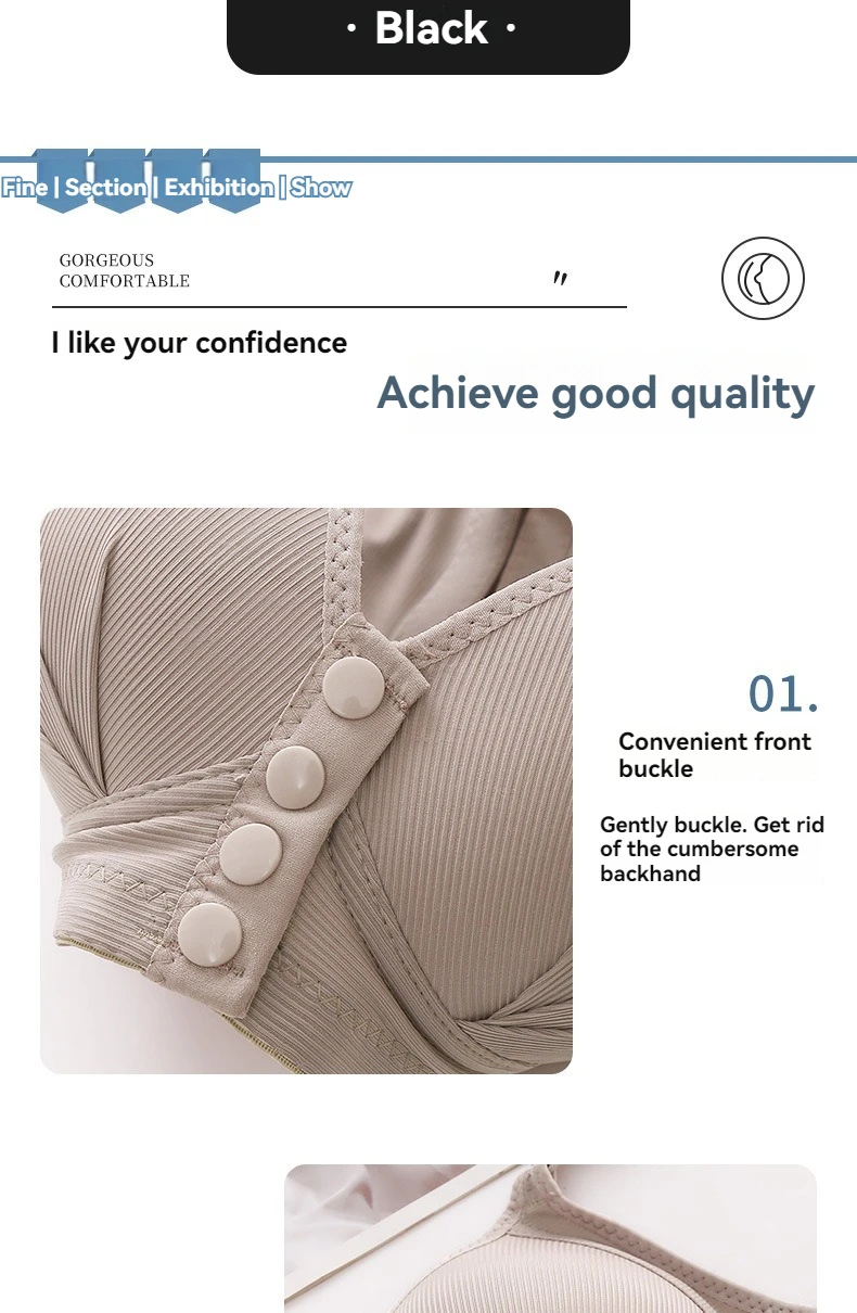 New Large Size Front Buckle Sexy Push up WOMEN'S Bra Adjustable Thin Cup Breathable Comfortable Middle-aged Mom Ladies Underwear New Large Size Front Buckle Sexy Push up WOMEN'S Bra Adjustable Thin Cup Breathable Comfortable Middle-aged Mom Ladies Underwear