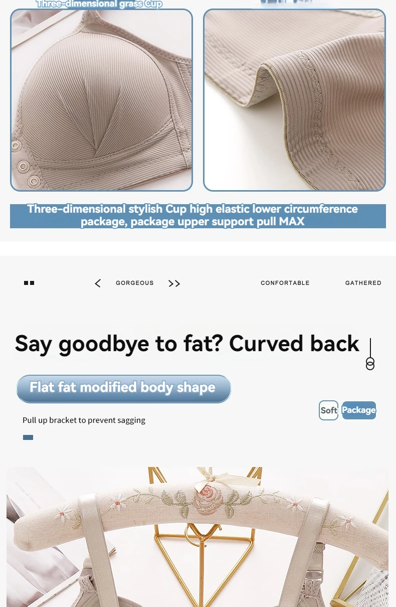 New Large Size Front Buckle Sexy Push up WOMEN'S Bra Adjustable Thin Cup Breathable Comfortable Middle-aged Mom Ladies Underwear New Large Size Front Buckle Sexy Push up WOMEN'S Bra Adjustable Thin Cup Breathable Comfortable Middle-aged Mom Ladies Underwear