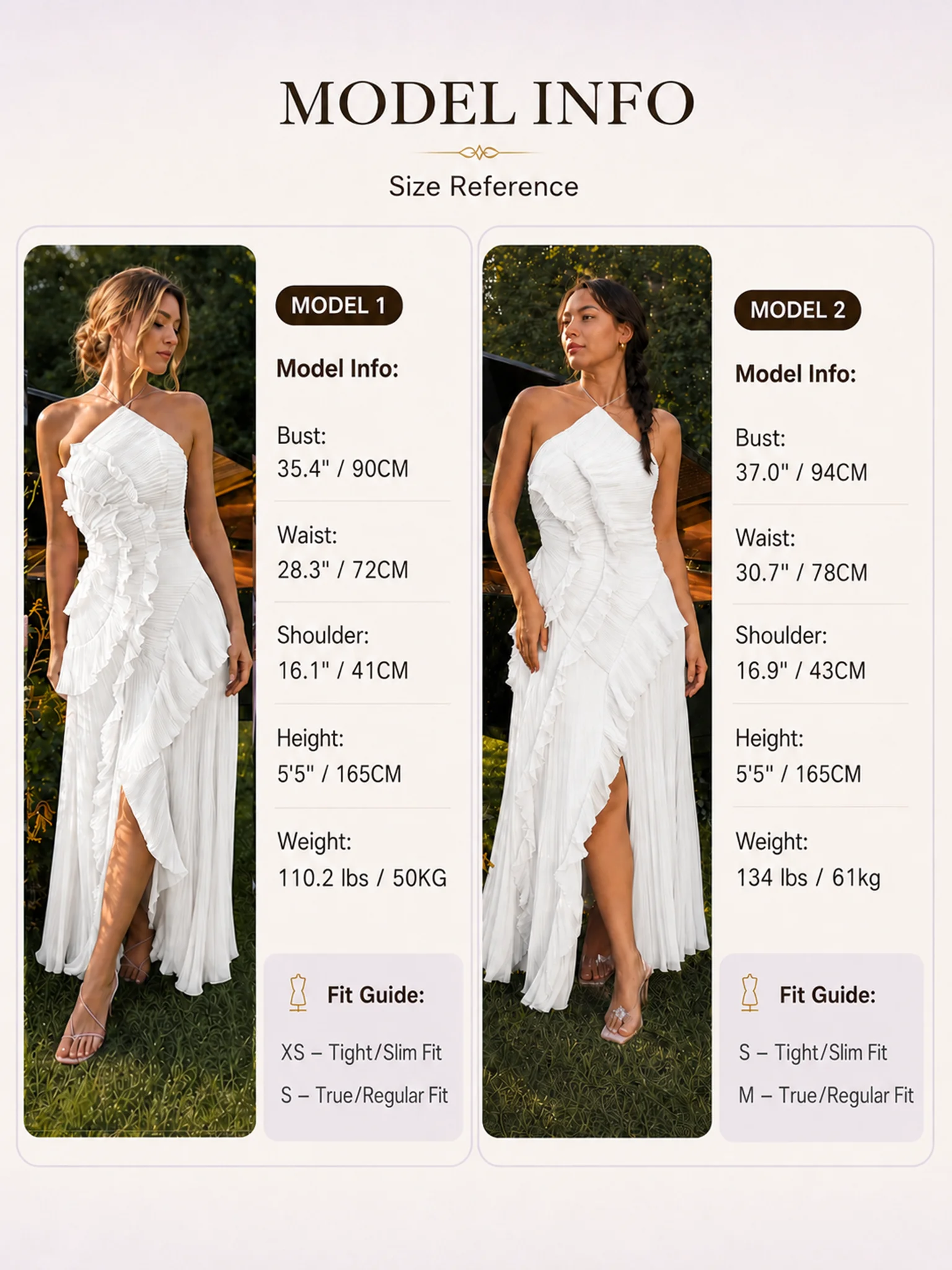 Chic pleated halter neck long vacation dress high quality