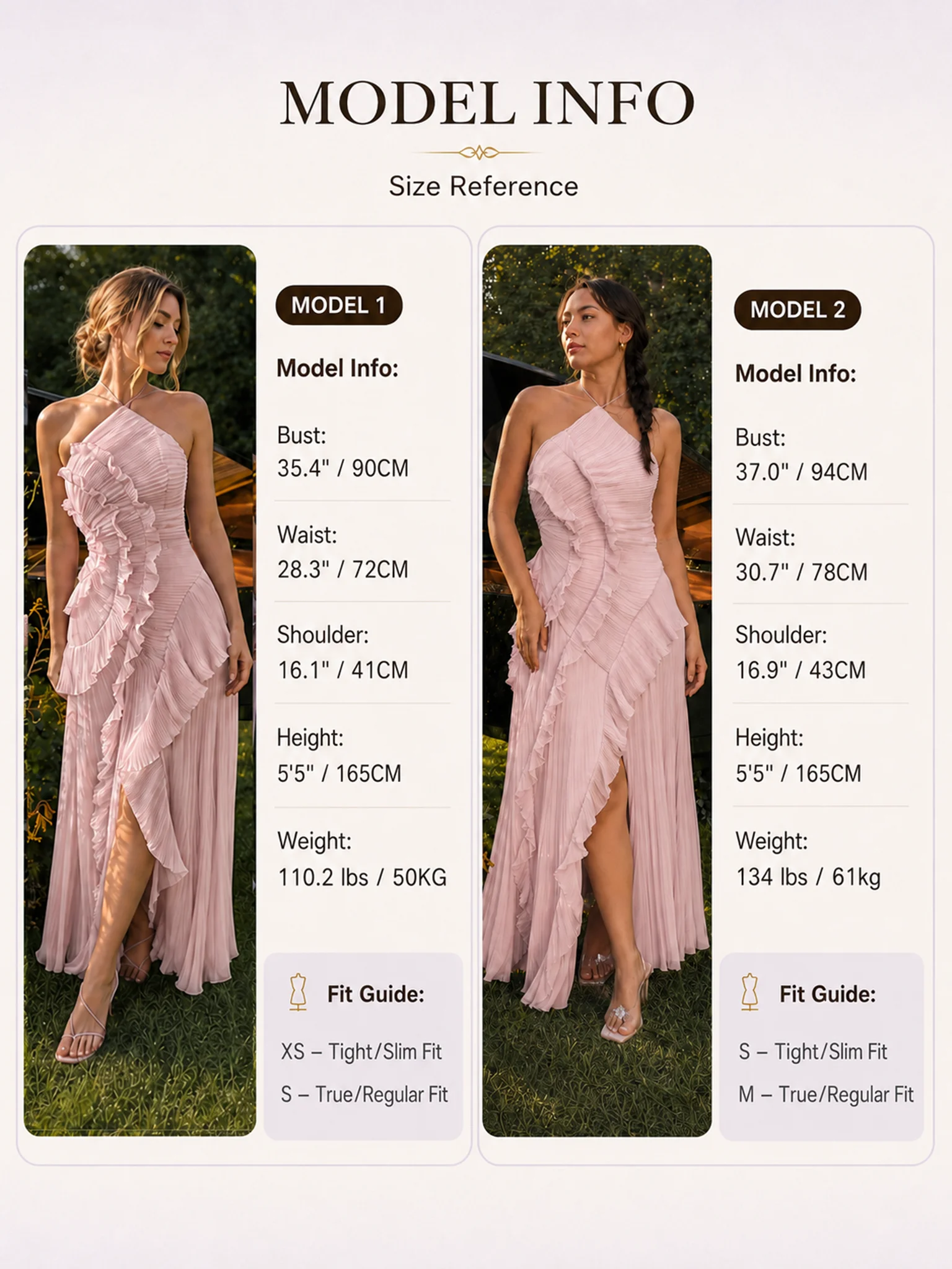Chic pleated halter neck long vacation dress high quality