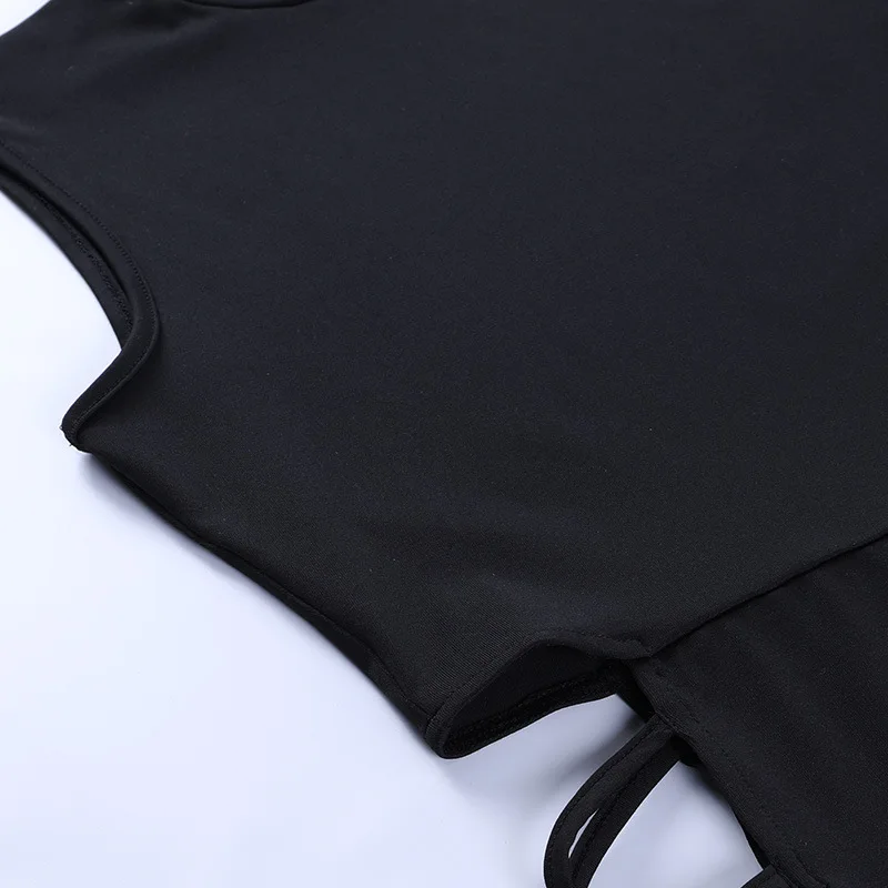 Black Sleeveless Bandage Sexy Dress for Women