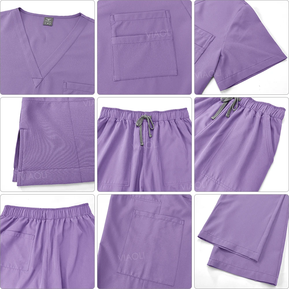 Medical Uniform Hospital Working Scrubs Set