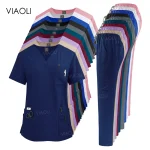 Medical Uniform Hospital Working Scrubs Set