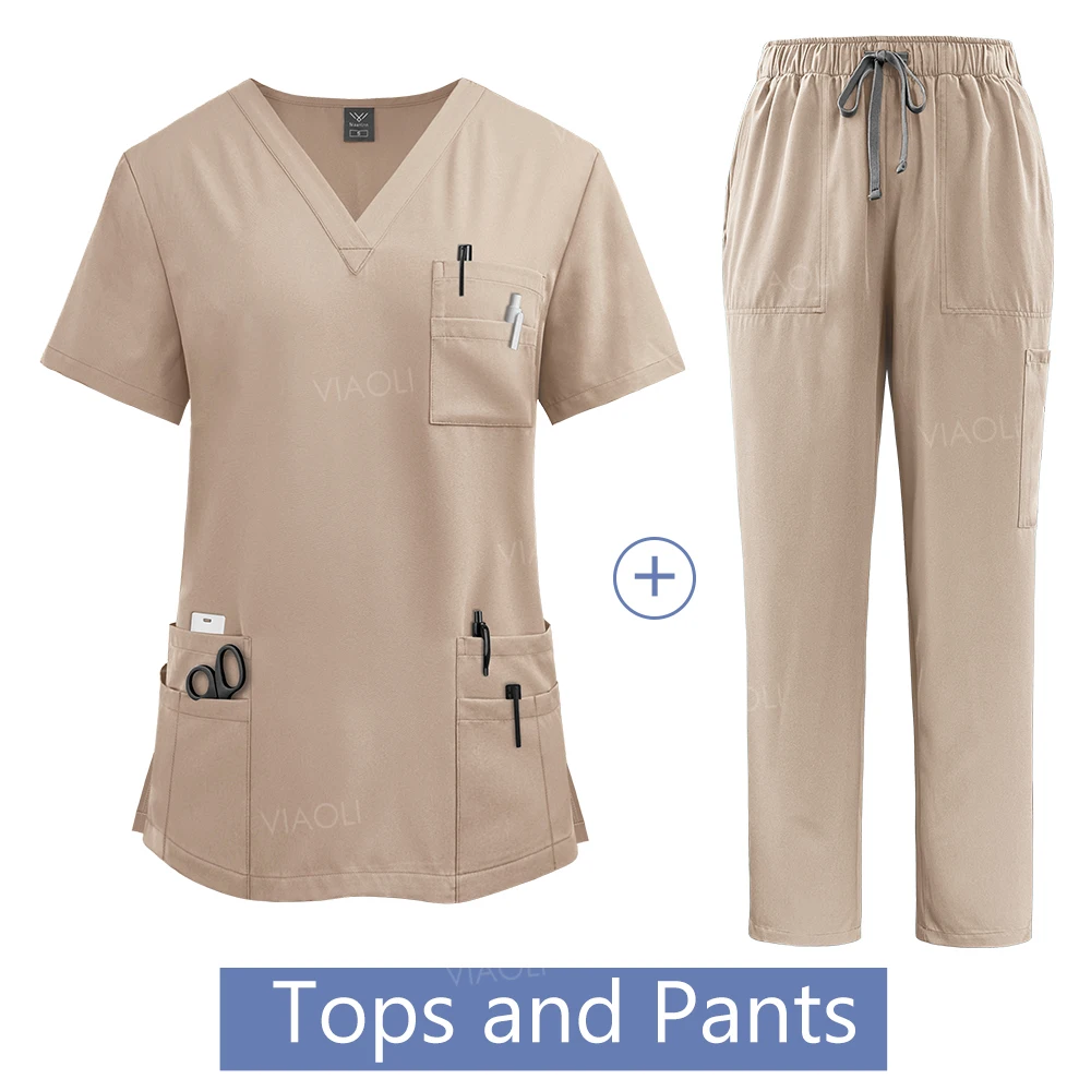Medical Uniform Hospital Working Scrubs Set
