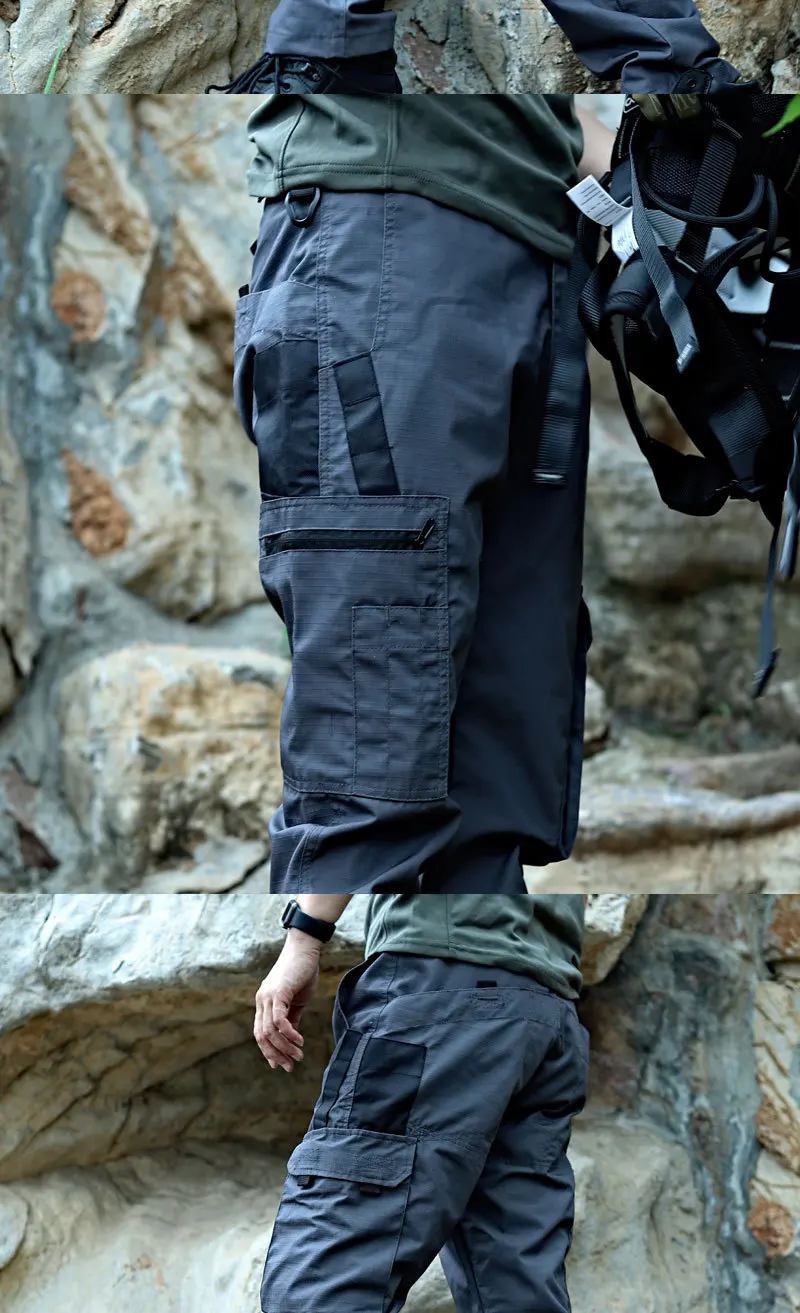 Tactical Work Pants Men Outdoor Cargo Trousers Multi-pocket