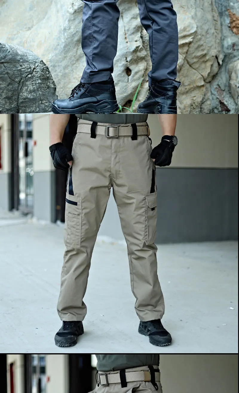 Tactical Work Pants Men Outdoor Cargo Trousers Multi-pocket