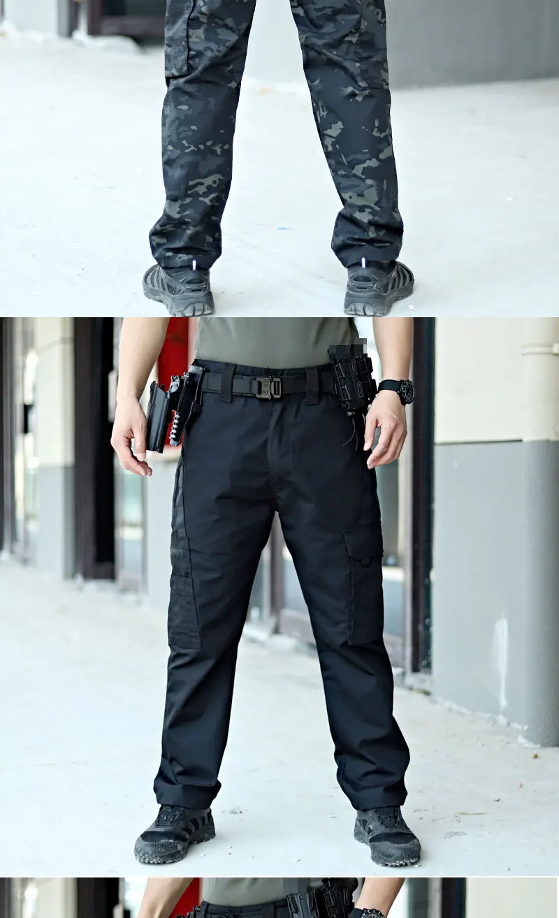 Tactical Work Pants Men Outdoor Cargo Trousers Multi-pocket