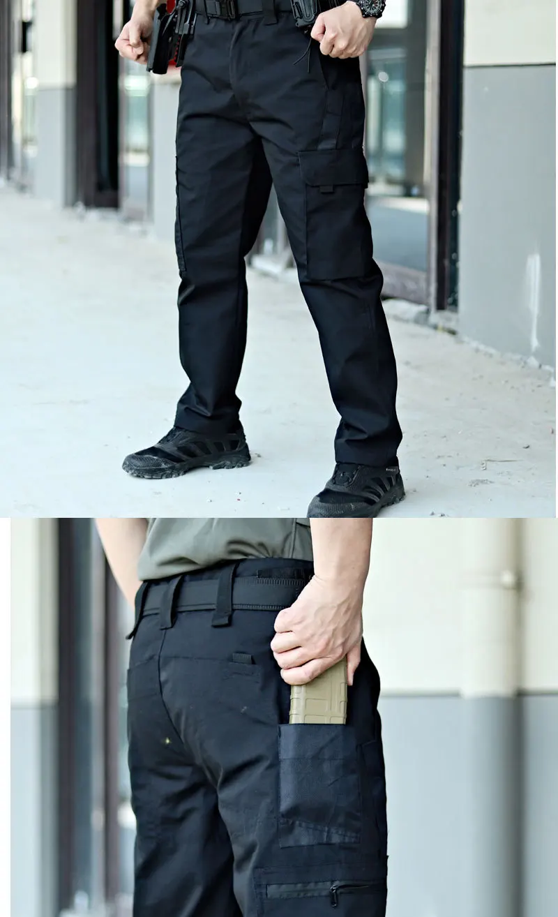 Tactical Work Pants Men Outdoor Cargo Trousers Multi-pocket