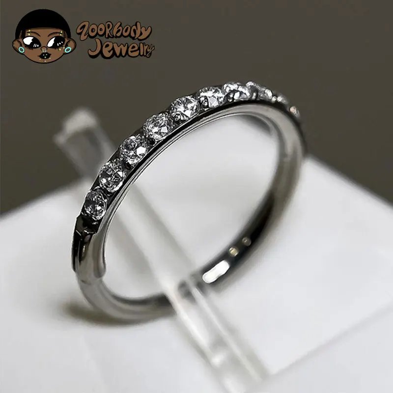 1pcs G23 Titanium Nose Ring 16G 18G 20G Hinged Septum Clicker Segment Ear Tragus Cartilage Helix Daith Lip Body Piercing Jewelry 1pcs G23 Titanium Nose Ring 16G 18G 20G Hinged Septum Clicker Segment Ear Tragus Cartilage Helix Daith Lip Body Piercing Jewelry