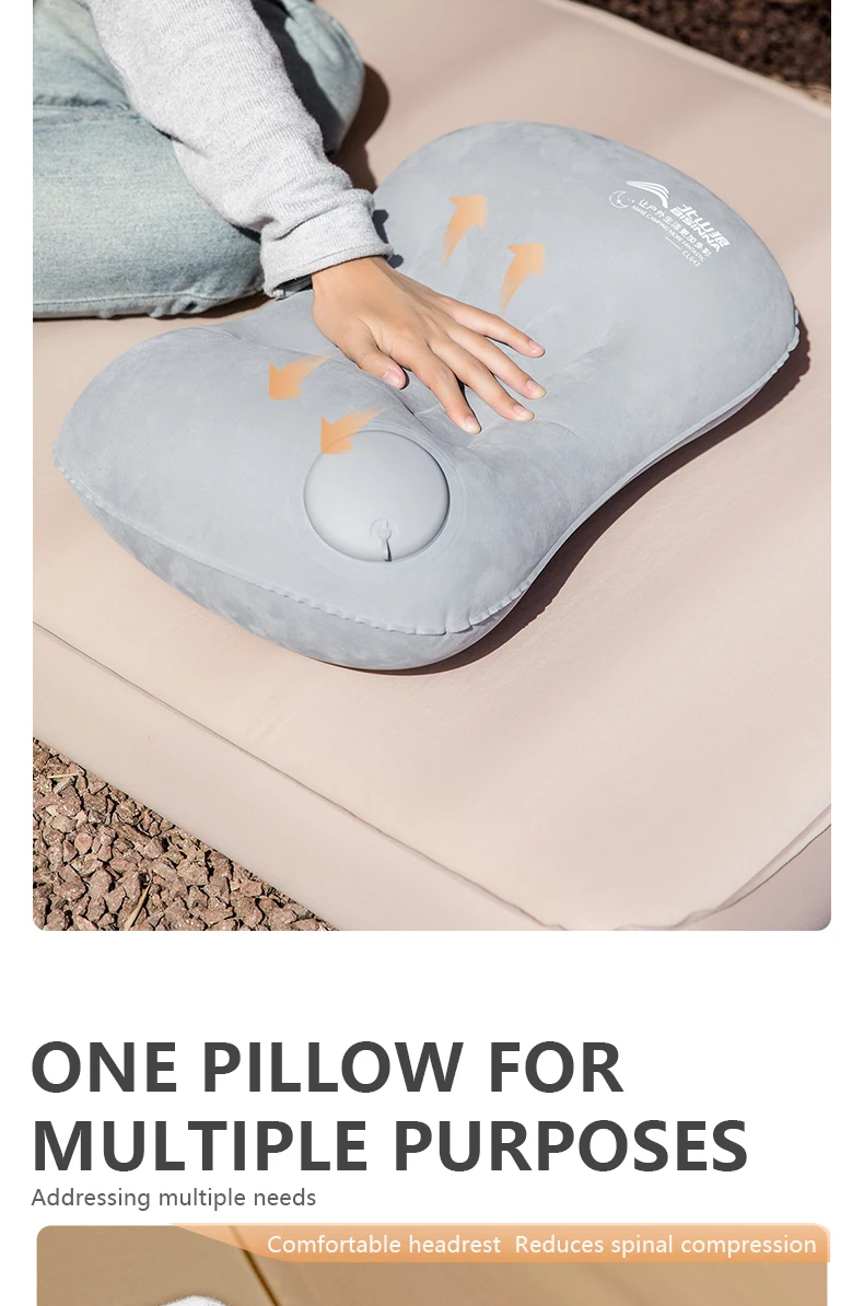 BISINNA Camping Inflatable Pillow Portable Ultralight Travel Hiking Air Sleeping Pillow for Neck and Lumbar Support BISINNA Camping Inflatable Pillow Portable Ultralight Travel Hiking Air Sleeping Pillow for Neck and Lumbar Support