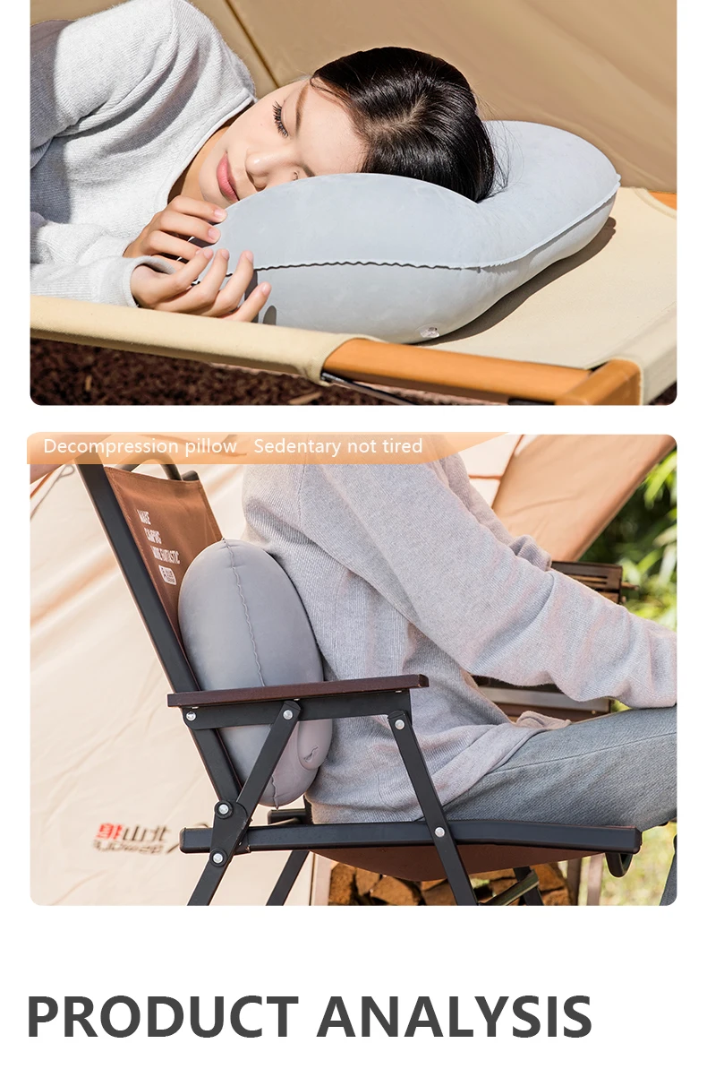 BISINNA Camping Inflatable Pillow Portable Ultralight Travel Hiking Air Sleeping Pillow for Neck and Lumbar Support BISINNA Camping Inflatable Pillow Portable Ultralight Travel Hiking Air Sleeping Pillow for Neck and Lumbar Support