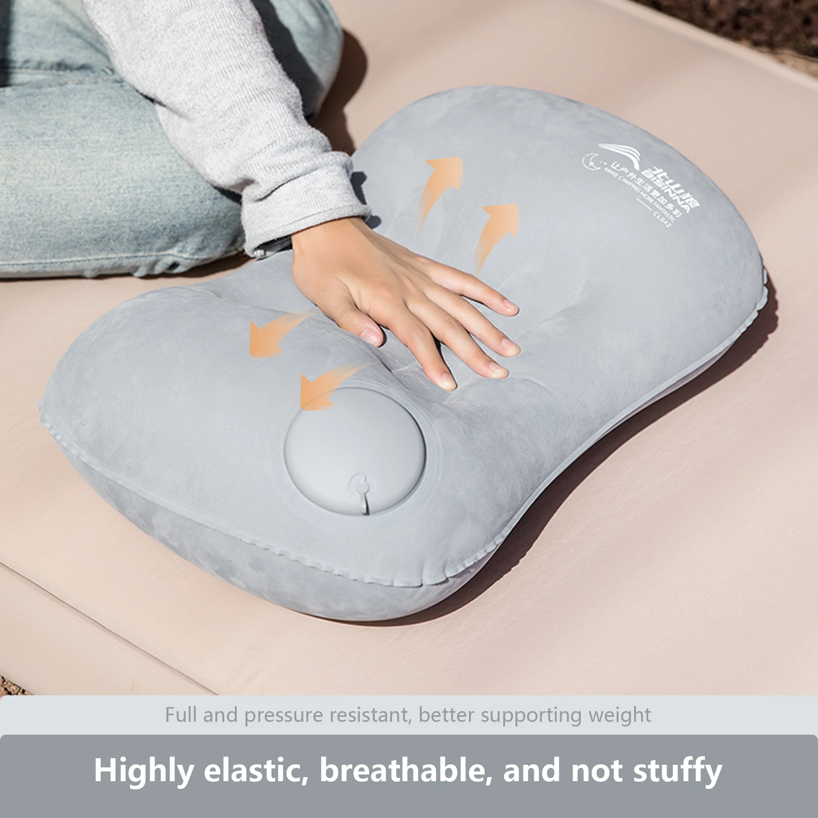 BISINNA Camping Inflatable Pillow Portable Ultralight Travel Hiking Air Sleeping Pillow for Neck and Lumbar Support - Image 4