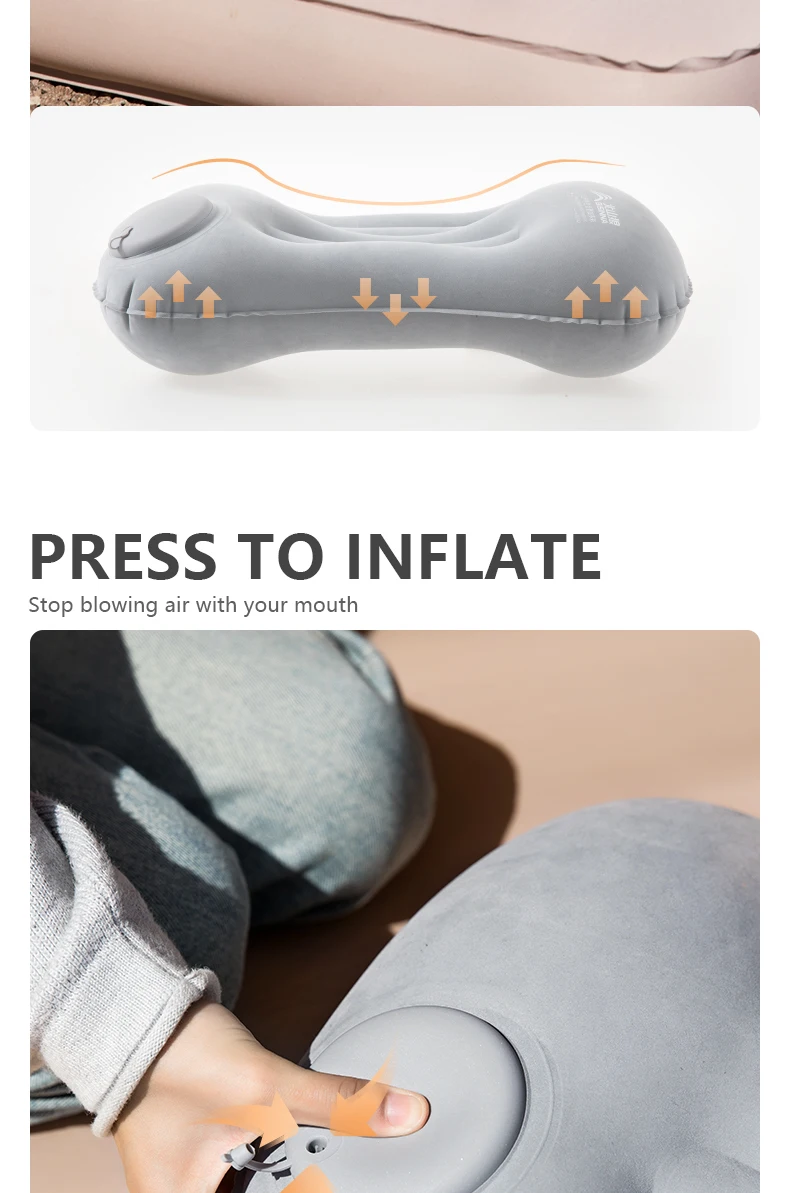 BISINNA Camping Inflatable Pillow Portable Ultralight Travel Hiking Air Sleeping Pillow for Neck and Lumbar Support BISINNA Camping Inflatable Pillow Portable Ultralight Travel Hiking Air Sleeping Pillow for Neck and Lumbar Support