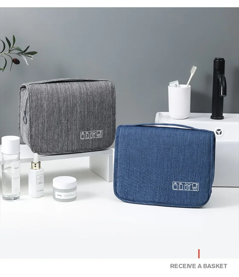 Hanging Toiletry Bag for Travel – Water-Resistant Oxford Wash Pouch, Folds Flat, Unisex Cosmetic Organizer Hanging Toiletry Bag for Travel – Water-Resistant Oxford Wash Pouch, Folds Flat, Unisex Cosmetic Organizer