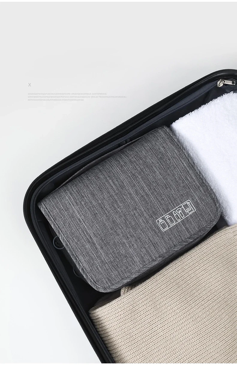 Hanging Toiletry Bag for Travel – Water-Resistant Oxford Wash Pouch, Folds Flat, Unisex Cosmetic Organizer Hanging Toiletry Bag for Travel – Water-Resistant Oxford Wash Pouch, Folds Flat, Unisex Cosmetic Organizer