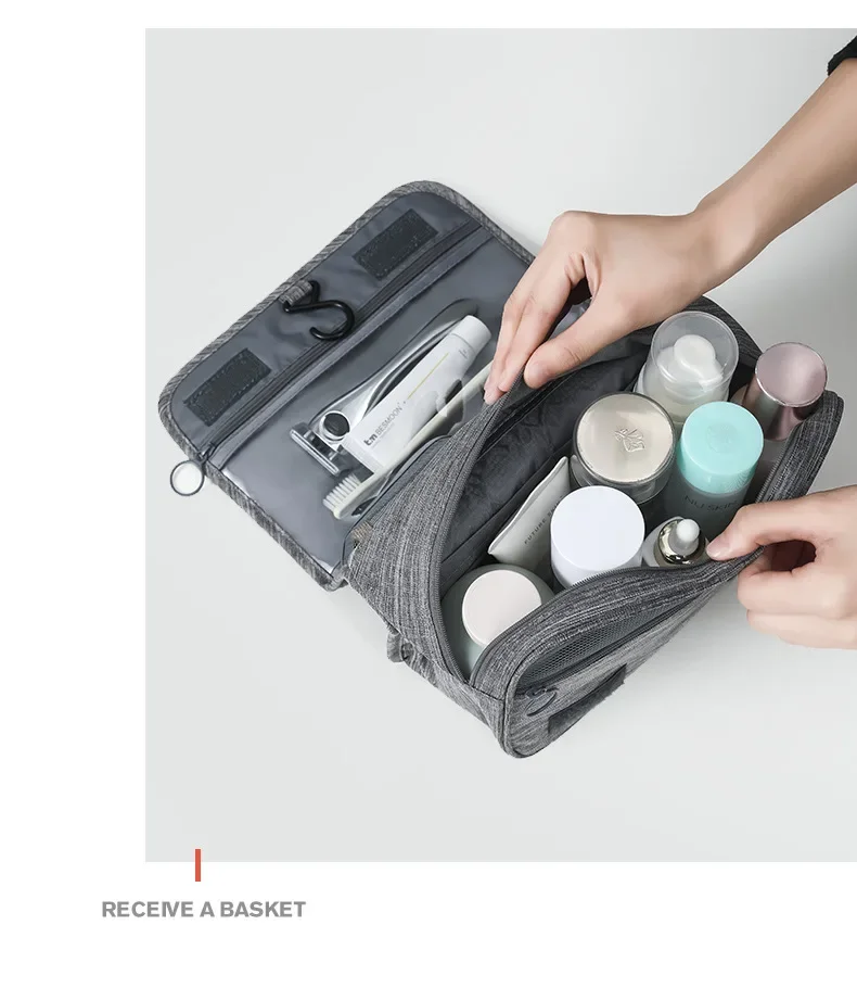 Hanging Toiletry Bag for Travel – Water-Resistant Oxford Wash Pouch, Folds Flat, Unisex Cosmetic Organizer Hanging Toiletry Bag for Travel – Water-Resistant Oxford Wash Pouch, Folds Flat, Unisex Cosmetic Organizer