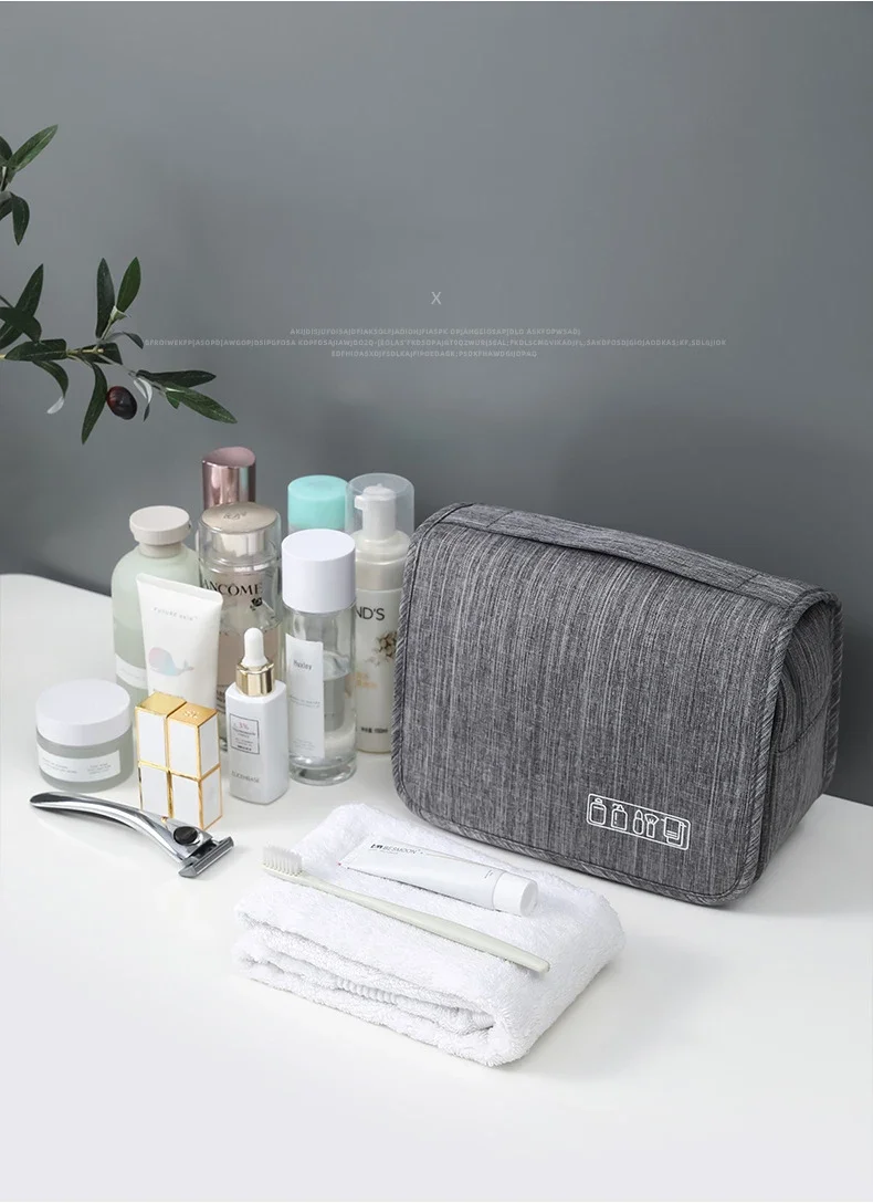Hanging Toiletry Bag for Travel – Water-Resistant Oxford Wash Pouch, Folds Flat, Unisex Cosmetic Organizer Hanging Toiletry Bag for Travel – Water-Resistant Oxford Wash Pouch, Folds Flat, Unisex Cosmetic Organizer