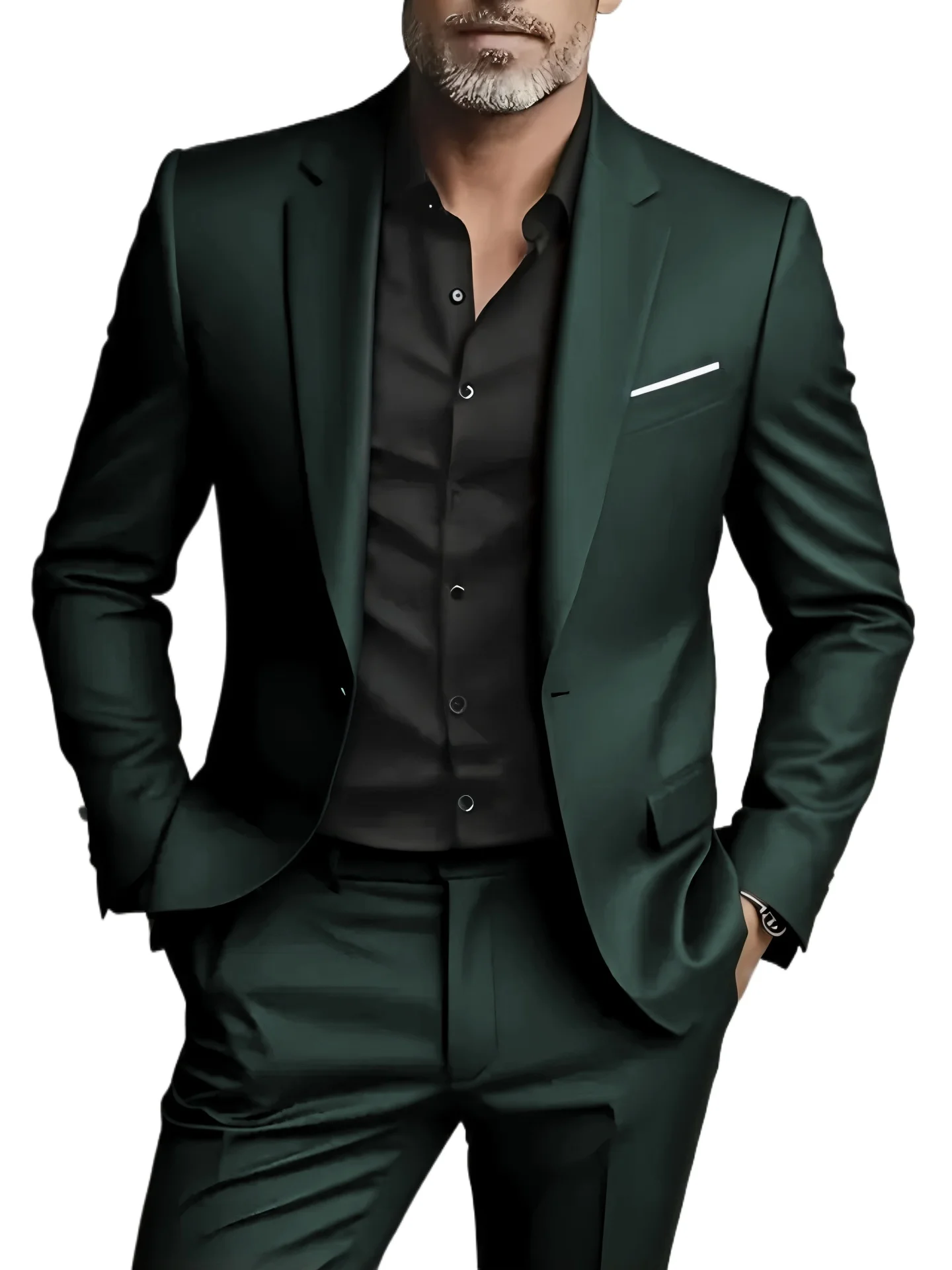 2 Pieces Extra Large Size Suits For Men Wedding Groom
