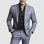 2 Pieces Extra Large Size Suits For Men Wedding Groom