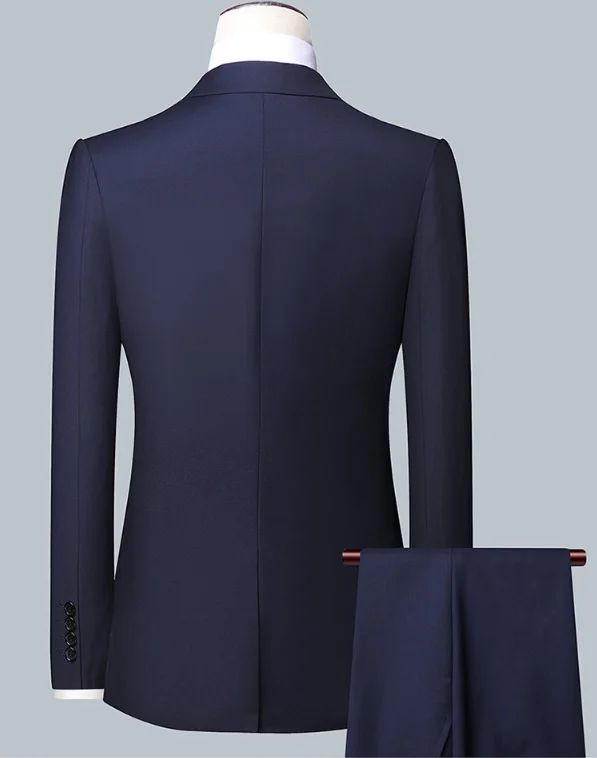 Men's Solid Color Business Suit High Quality Fashion