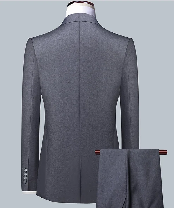 Men's Solid Color Business Suit High Quality Fashion