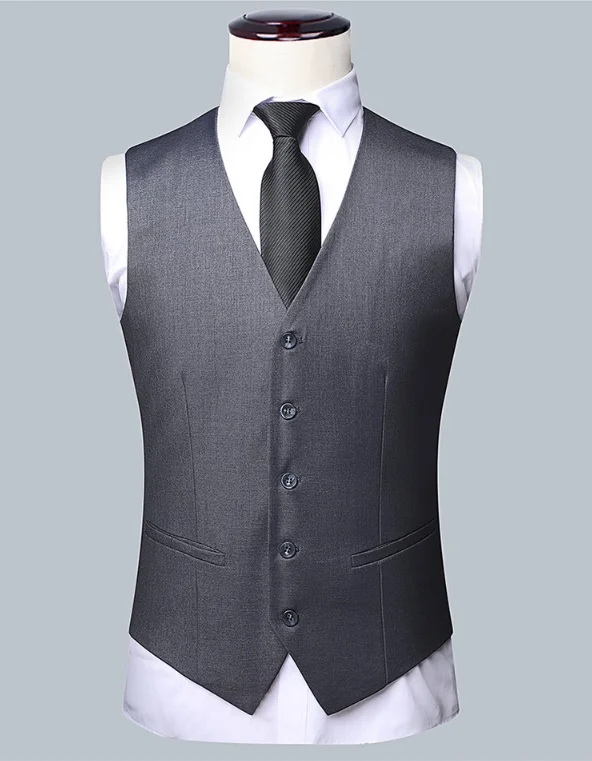 Men's Solid Color Business Suit High Quality Fashion