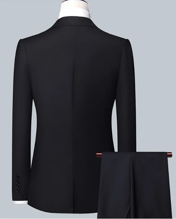Men's Solid Color Business Suit High Quality Fashion