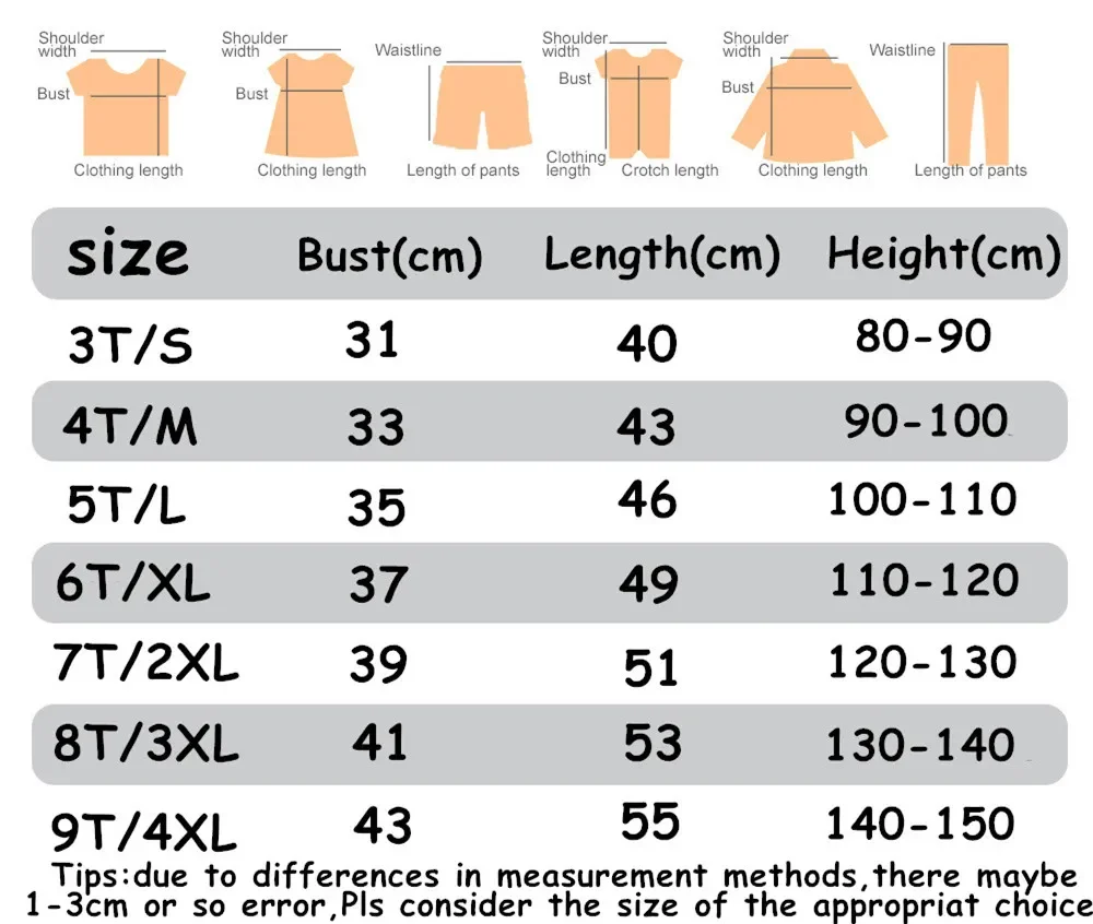 Cute Girl Cartoon Printed T-shirt Short Sleeve