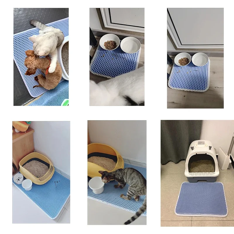 Cat Litter Mat With Gift Double Layer Waterproof Pet Litter Box Mat Non-slip Sand Cat Pad Washable Bed Mat Clean Pad Products Cat Litter Mat With Gift Double Layer Waterproof Pet Litter Box Mat Non-slip Sand Cat Pad Washable Bed Mat Clean Pad Products