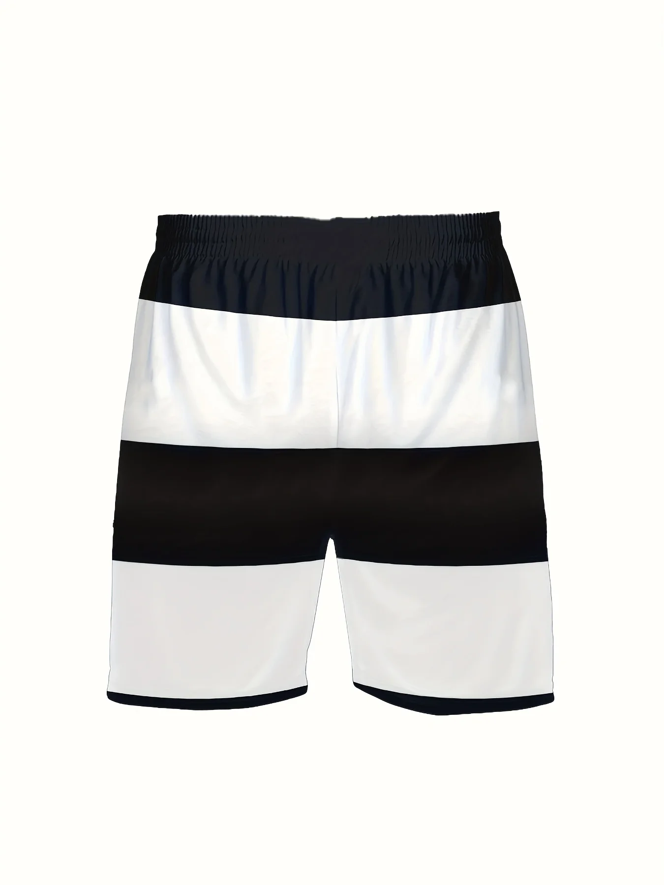 Men's summer striped print T-shirt & shorts set